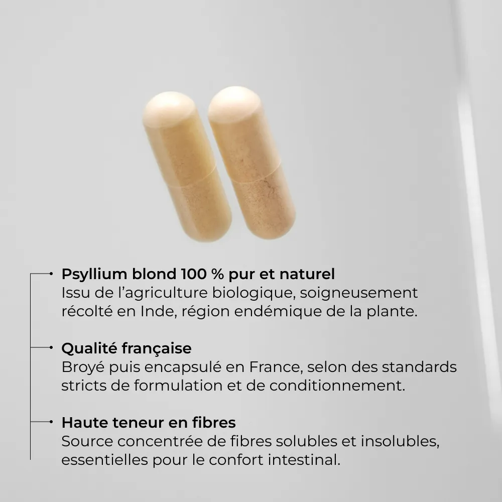Qualité du psyllium blond Cuure