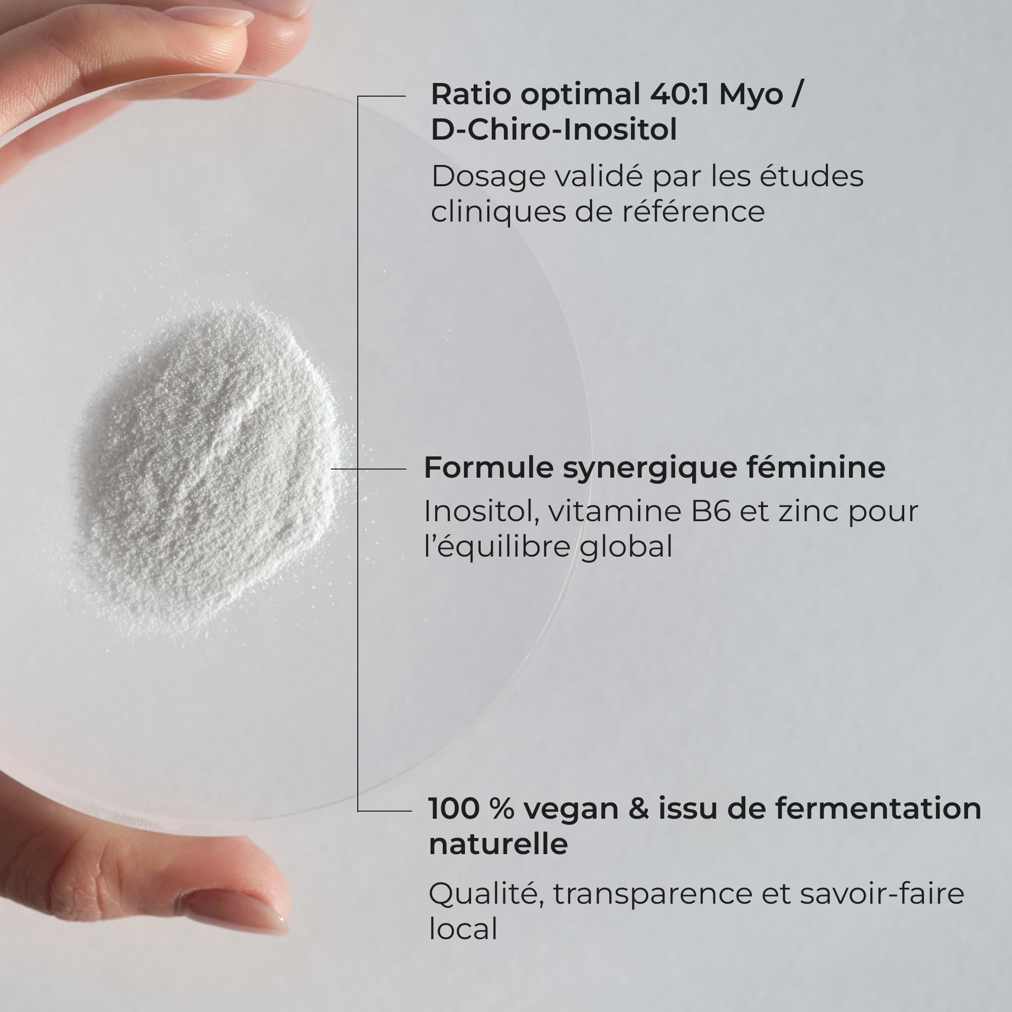 Inositol Cuure, qualité