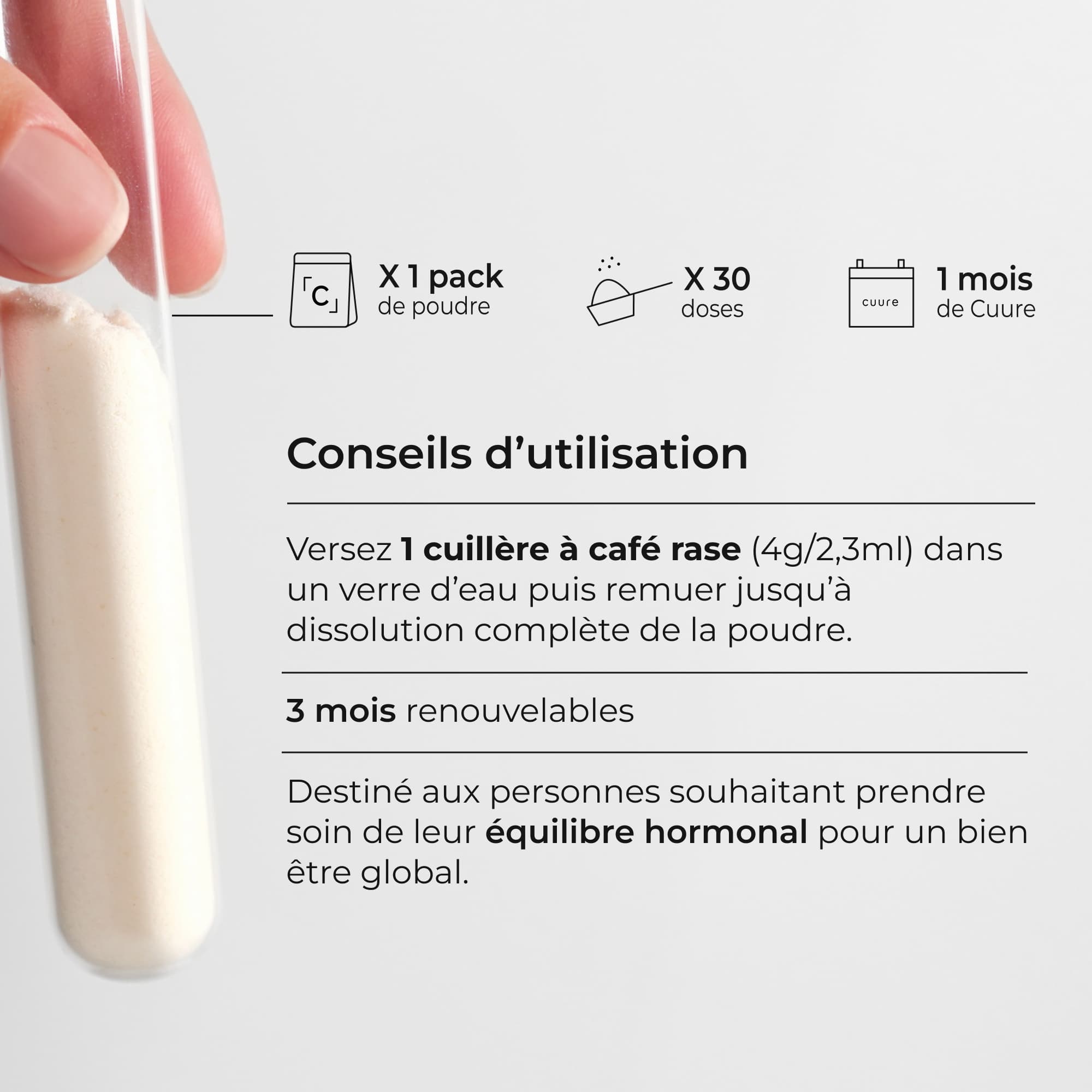 Inositol Cuure, recommandation