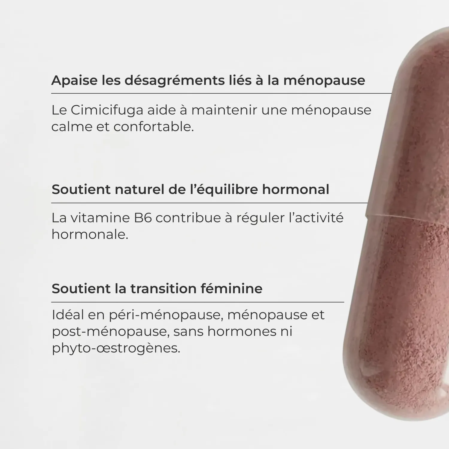 Bienfaits du Complexe Menopause